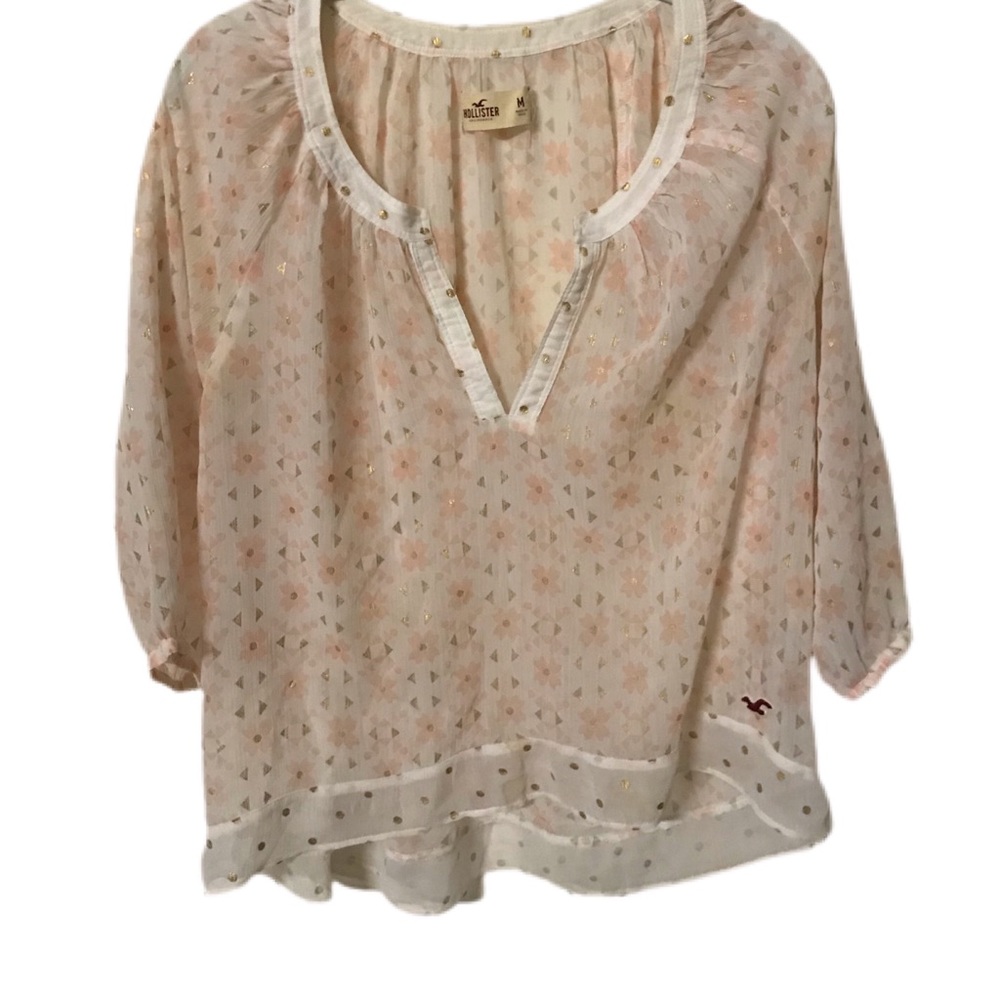Hollister sheer shirt